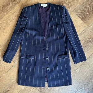 Dior Navy Blue Skirt Suit